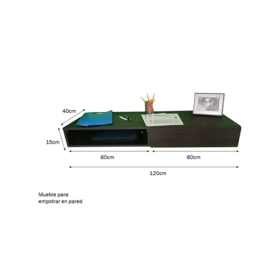 Medidas de escritorio flotante